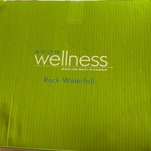 Avon Wellness rock waterfall with candle